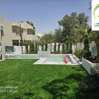 Villa lawn & planting