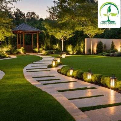 Garden path & lighting