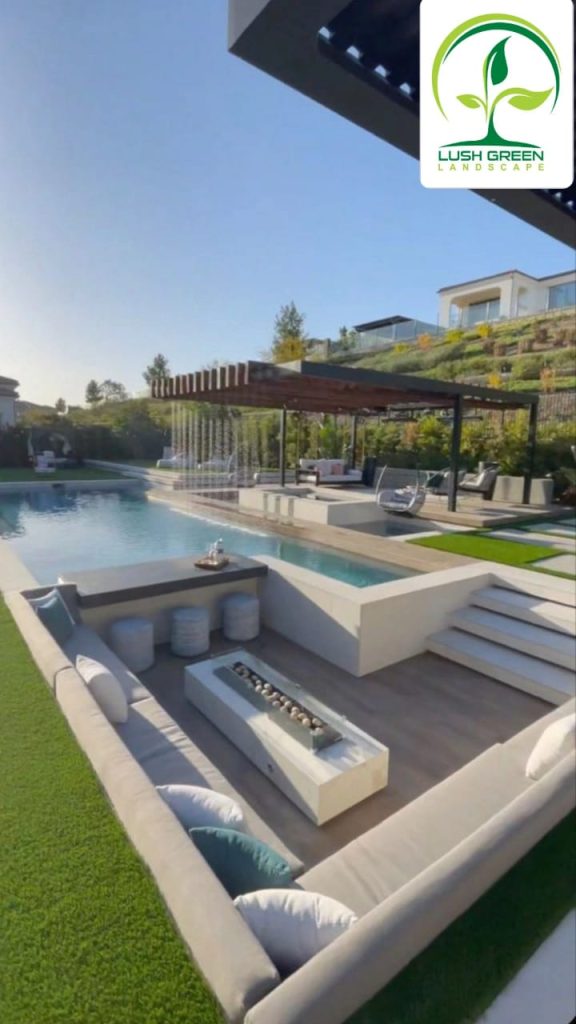 Poolside terrace