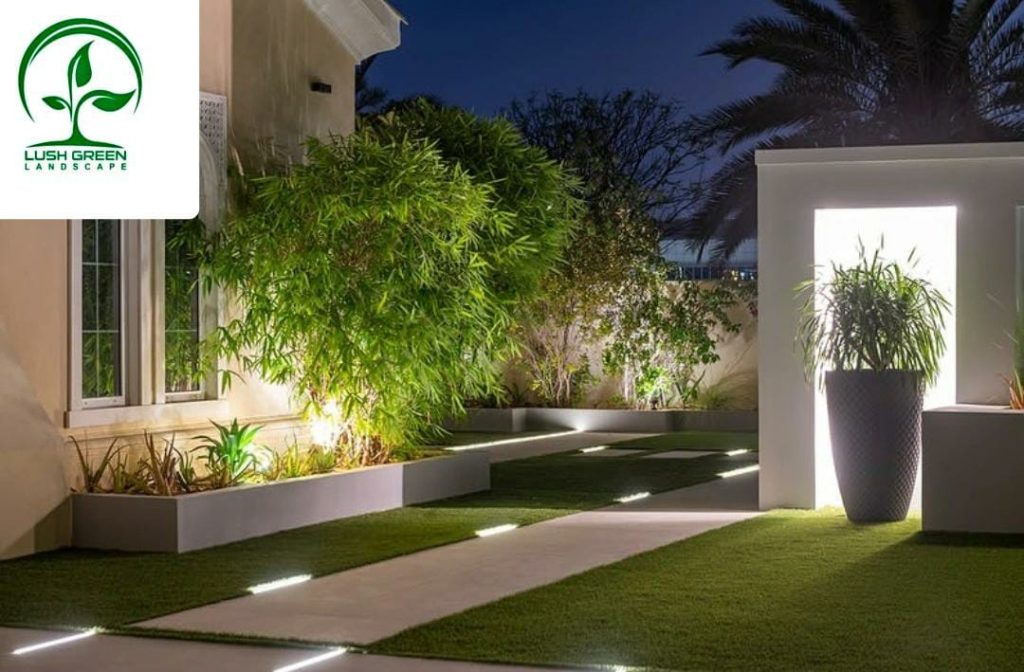 Evening garden planting