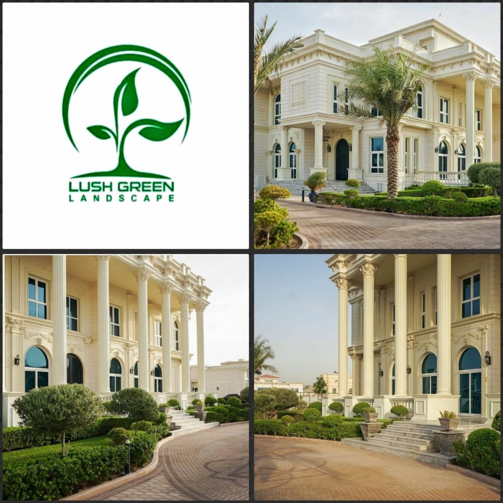 Villa entrance planting collection