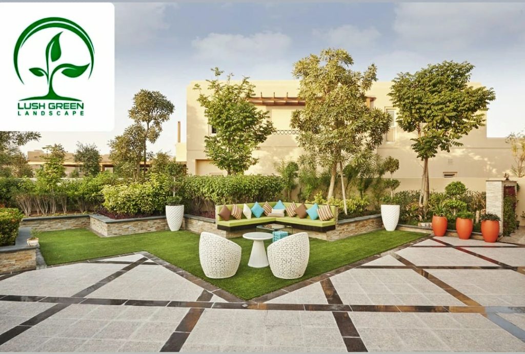 Garden lounge & paving